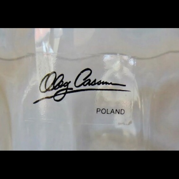 Oleg Cassini bubble glass vase - Picture 3 of 5